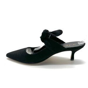 M. GEMI | The Lasso Suede Tie Kitten Heels